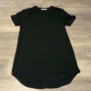 Black mid length dress